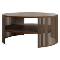 COUCHTISCH Fikoli Braun - Nussbaumfarben/Braun, Holzwerkstoff/Metall (75/75/40cm) - MIRJAN24