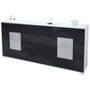 SIDEBOARD Grömitz Schwarz Hochglanz - Schwarz Hochglanz, Holzwerkstoff (166.5/75.5/35cm) - Vladon