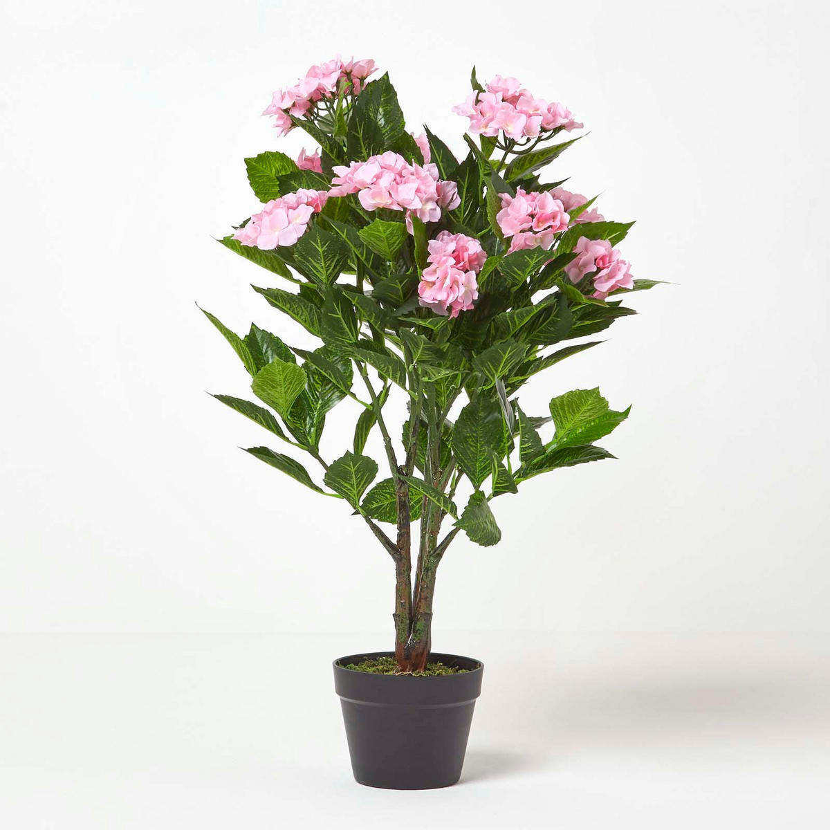 KUNSTBLUME Hortensien rosa, 85 cm - Rosa, Kunststoff (85cm) - Homescapes