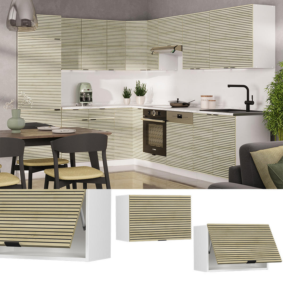 VĚŠÁK NA STĚNU Fame-Line Dubový panel - bílá/barva dubu, kompozitní dřevo (60/40/34.1cm) - Vicco