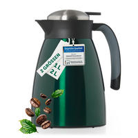THERMOSKANNE Carla 2L Dunkelgrün – Große Isolierkanne 2000 ml - Dunkelgrün, Metall (2L) - Blumtal