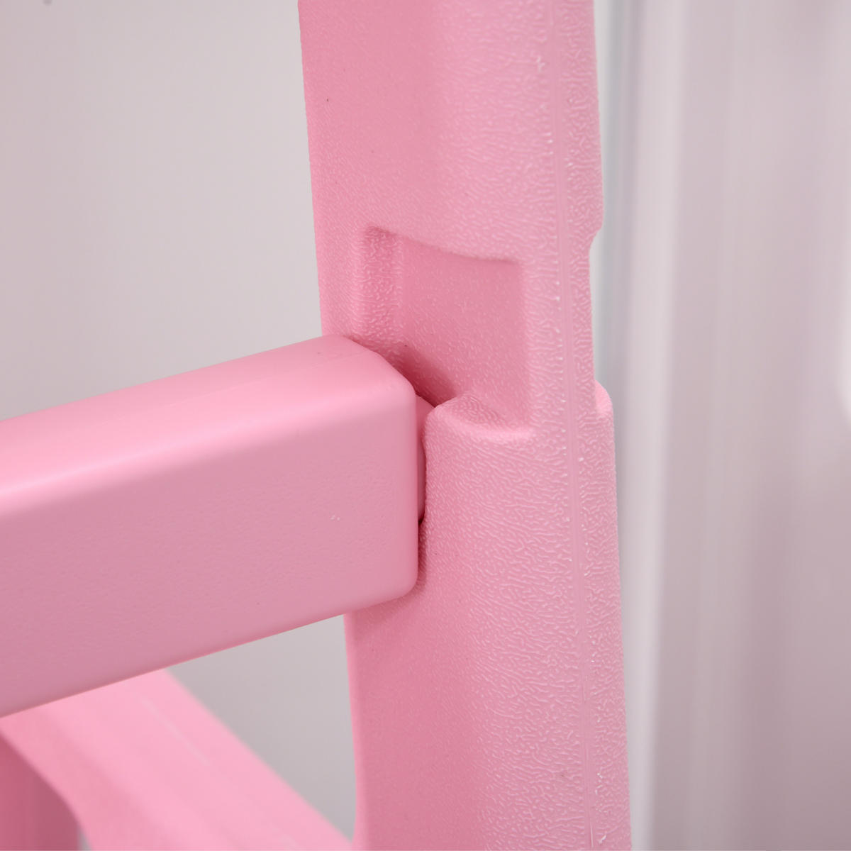 KINDER-TRITTHOCKER, Rosa, HDPE - Rosa, Kunststoff (47/90/47cm) - HOMCOM
