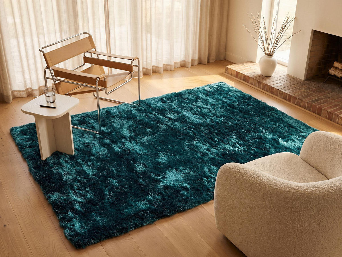 WOHNZIMMERTEPPICH - 230 cm x 160 cm - stoff - smaragdgrün Dolce - Grün, Textil (230/160cm) - Vente-Unique