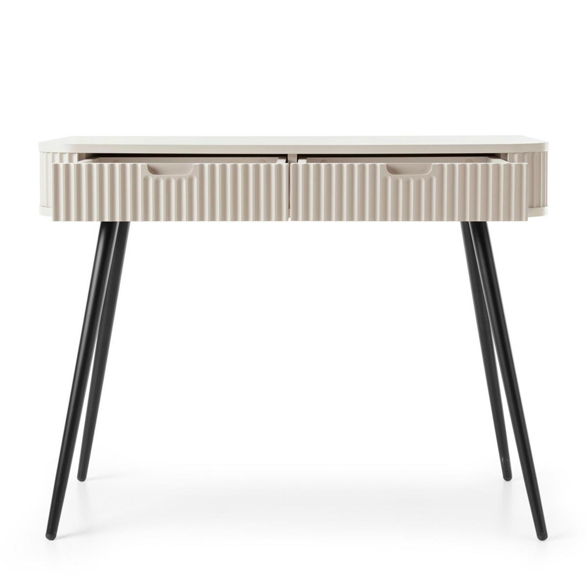 KONSOLENTISCH MORDEN TOA1 Abgerundeter Korpus Kaschmir Kaschmir - Kaschmir, Holzwerkstoff/Kunststoff (49/103/80cm) - Komodee