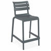BARHOCKER grau 52x95x55cm - Anthrazit/Grau, Kunststoff (52/95/55cm) - AlterEgo