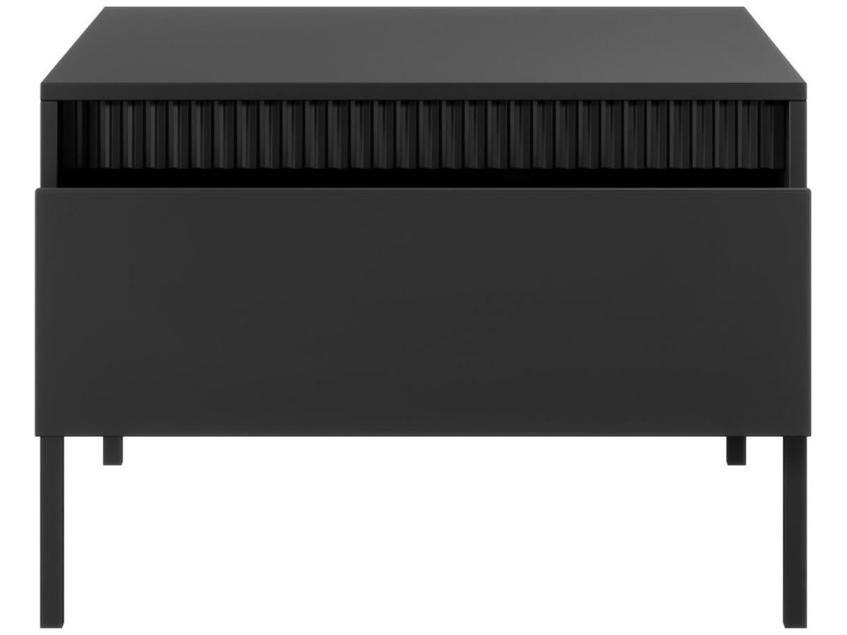 COUCHTISCH Schwarz 68/68/49 cm Sorano - Schwarz, Naturmaterialen/Metall (68/68/49cm) - Graingold