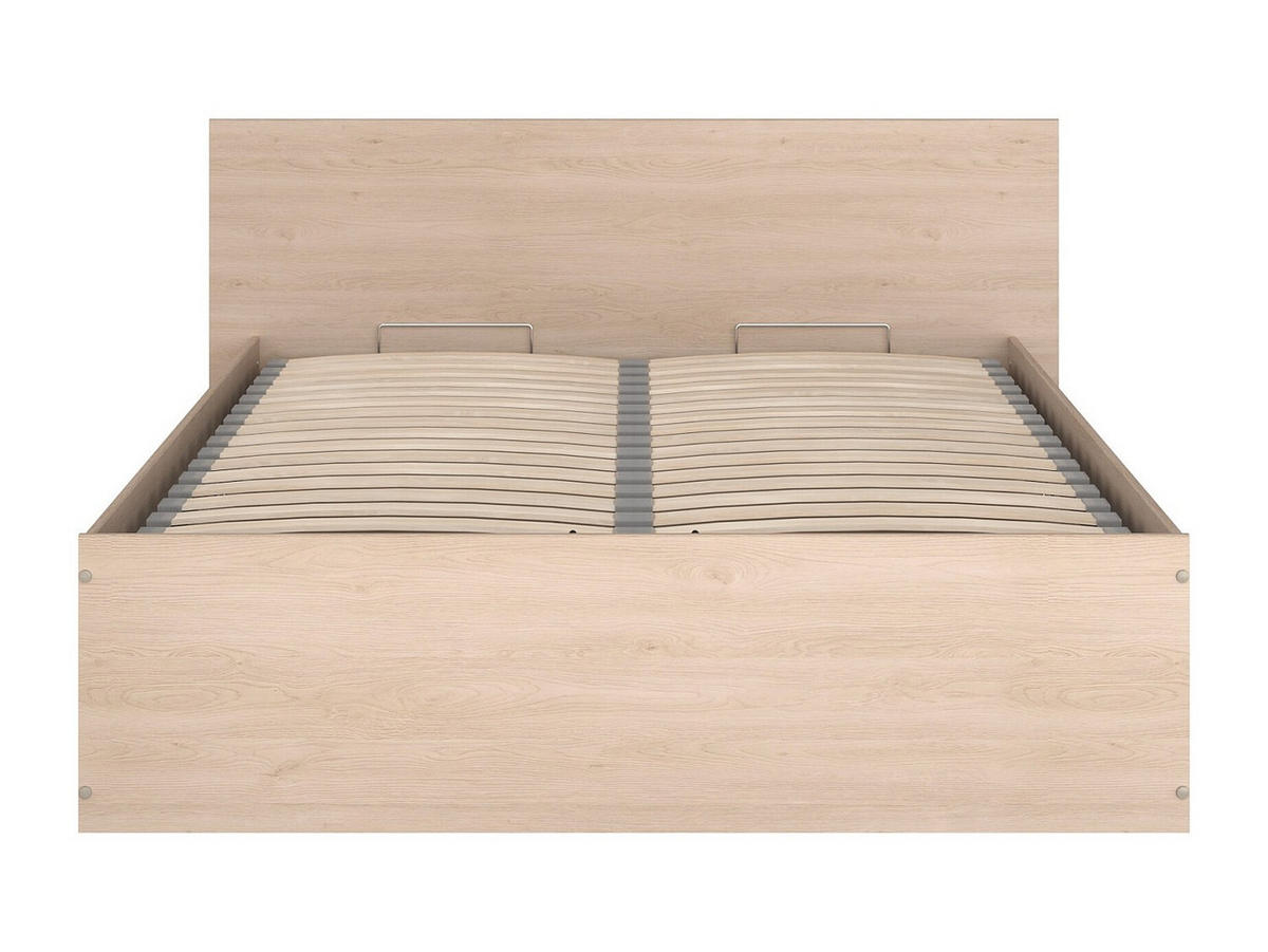 BETT mit Bettkasten - 2 Personen - holz - naturfarben hell Velona - Naturfarben, Holz (140/190cm) - Vente-Unique