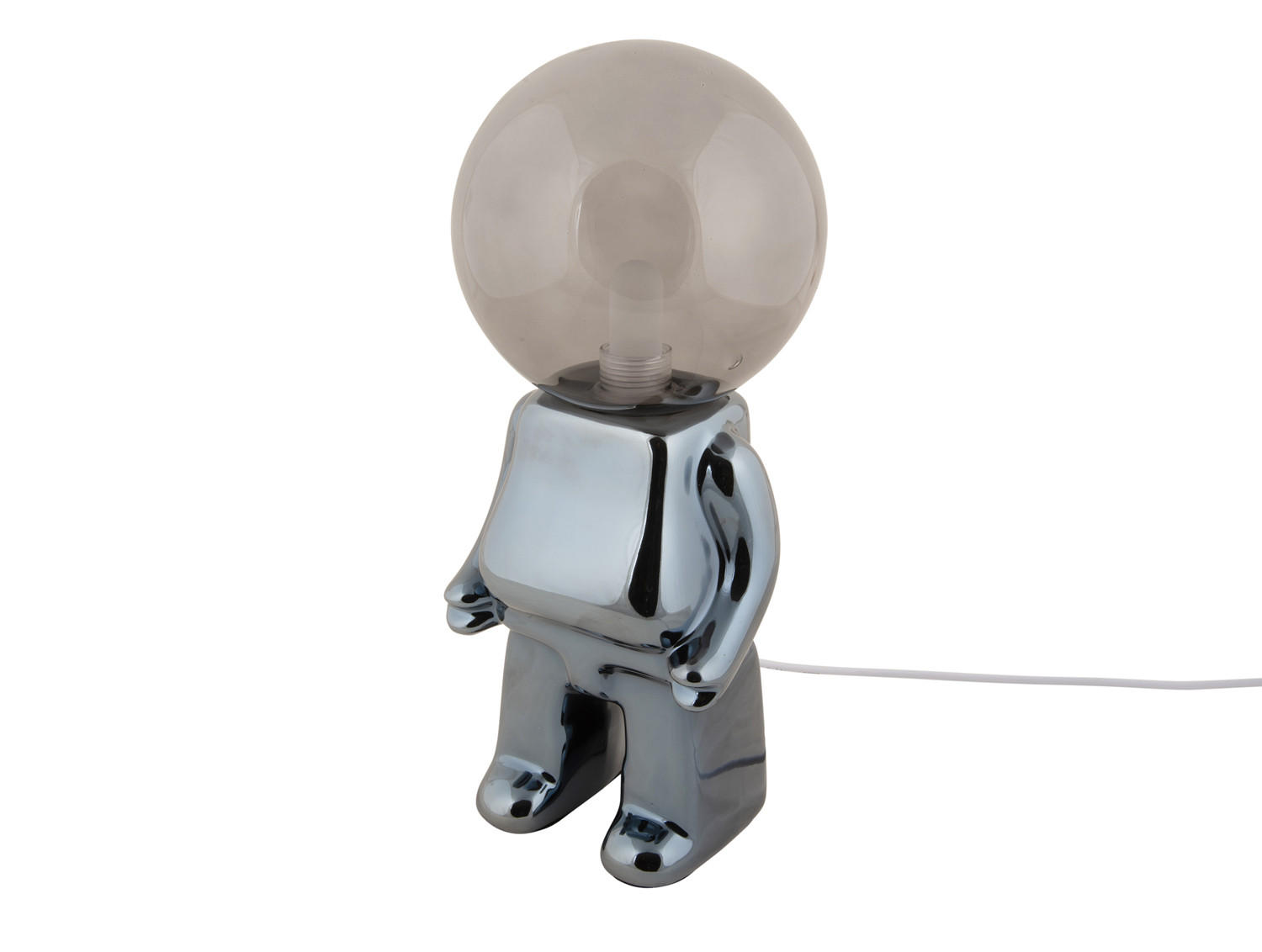 TISCHLAMPE Ross LED Schwarz 12/12/27 cm - Schwarz, Keramik (12/12/27cm) - Leitmotiv
