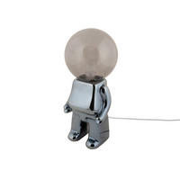 TISCHLAMPE Ross LED Schwarz 12/12/27 cm - Schwarz, Keramik (12/12/27cm) - Leitmotiv