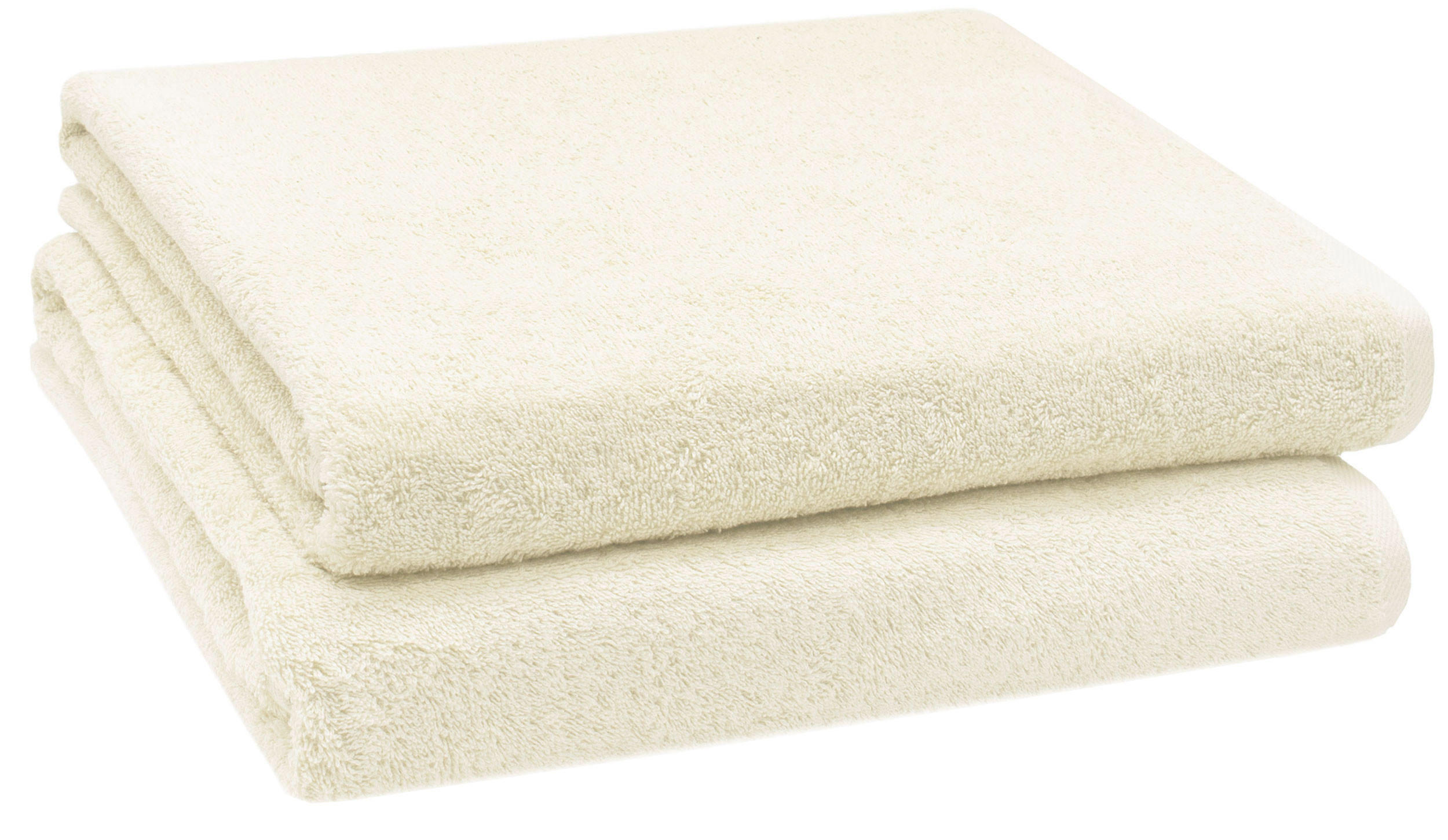 BADETUCH, 2er-Set, 100x150 cm, 100% Baumwolle, Braun - Creme, Textil (100/150cm) - Zollner