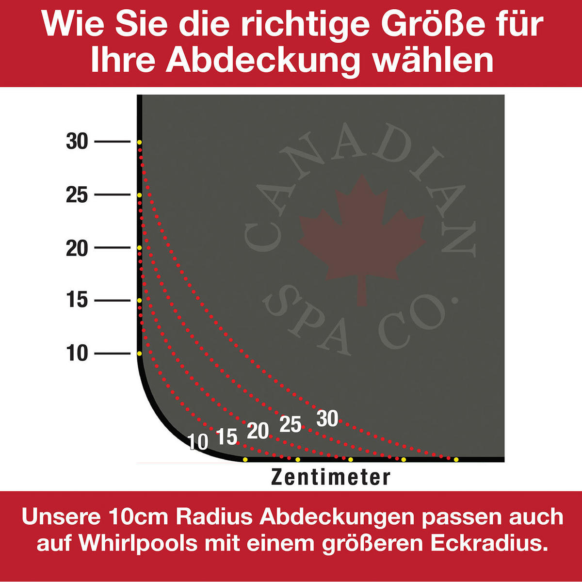 WHIRLPOOL ISOLIERABDECKUNG Yukon braune Whirlpool-Abdeckung - Braun, Leder (100/213cm) - Canadian Spa Company