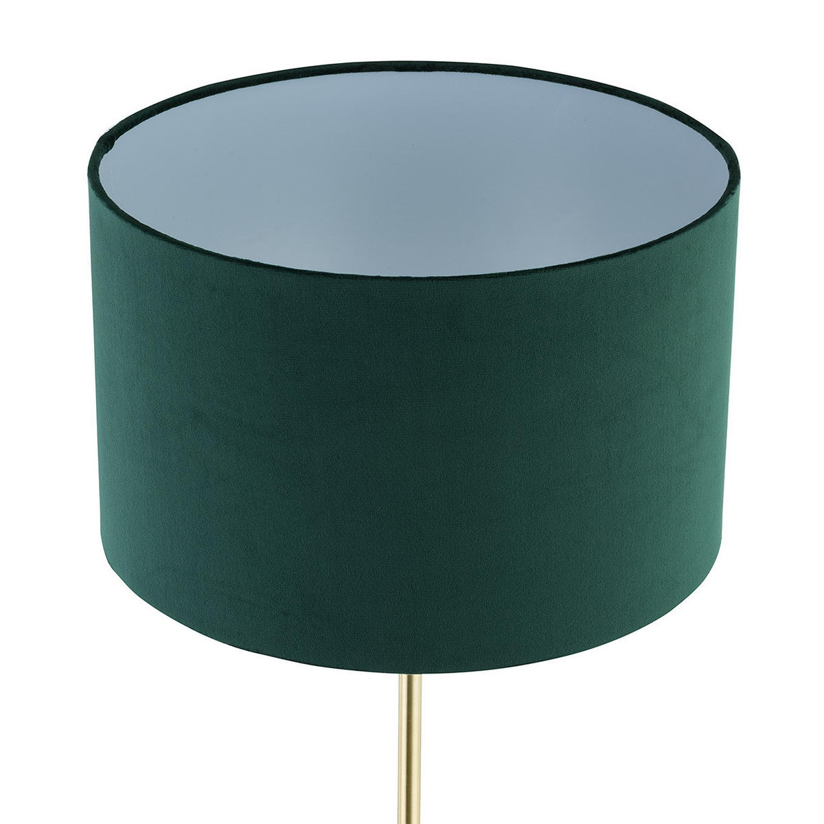STEHLEUCHTE - Samt/Metall, 1-flammig - Grün, Metall (40/40/150cm) - home24