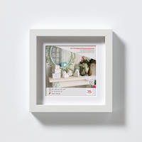 BILDERRAHMEN Stockholm 3D Holzr. 20x20 cm, WEISS - Weiß, Holzwerkstoff (23.1/23.1/3.25cm) - walther design