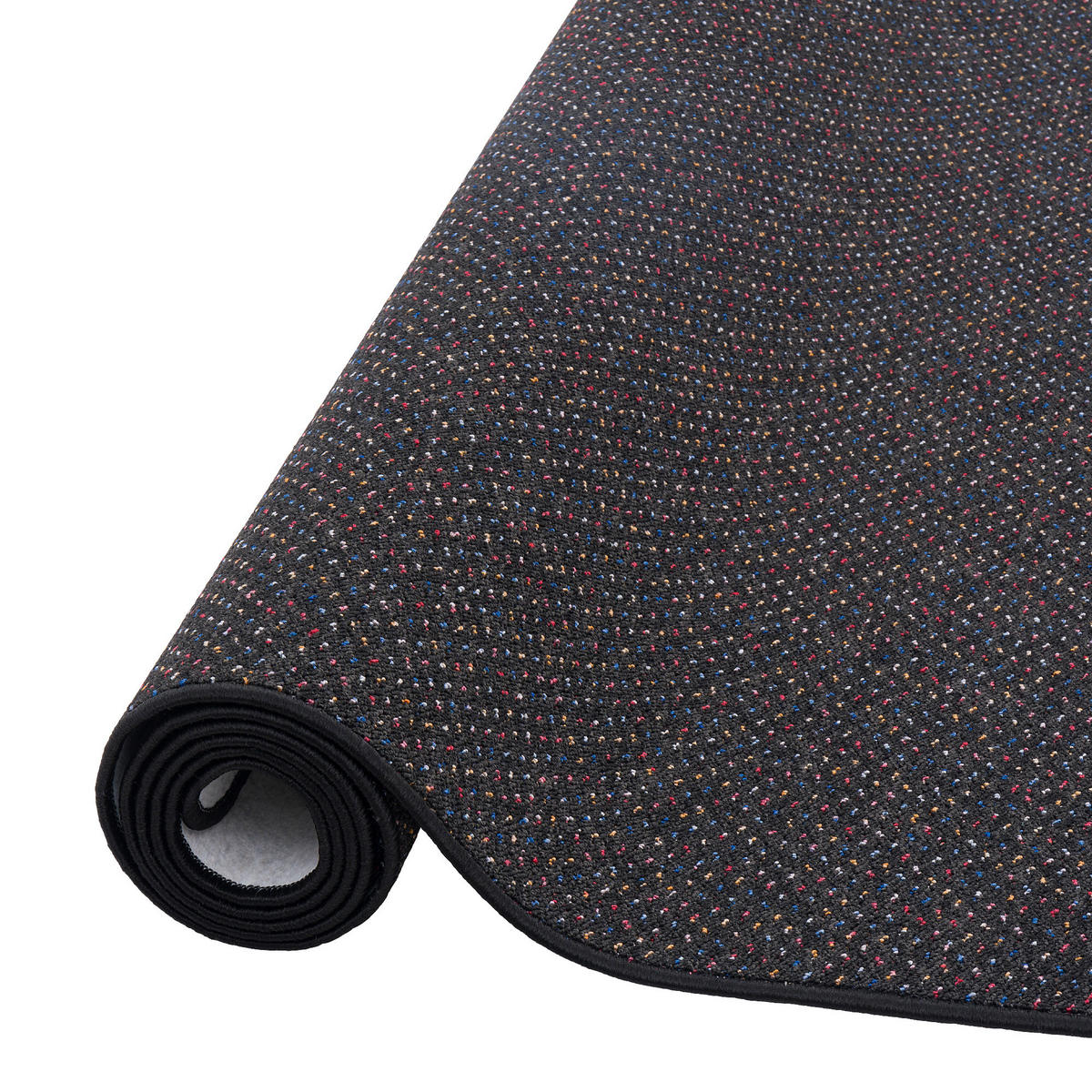 SCHLINGEN TEPPICH ALMA MELIERT - Schwarz, Textil (80/320cm) - Snapstyle