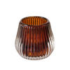 TEELICHTHALTER Glas Zato Ø 7,5 cm - Braun, Glas (7.5/6.5/7.5cm) - Boltze Home