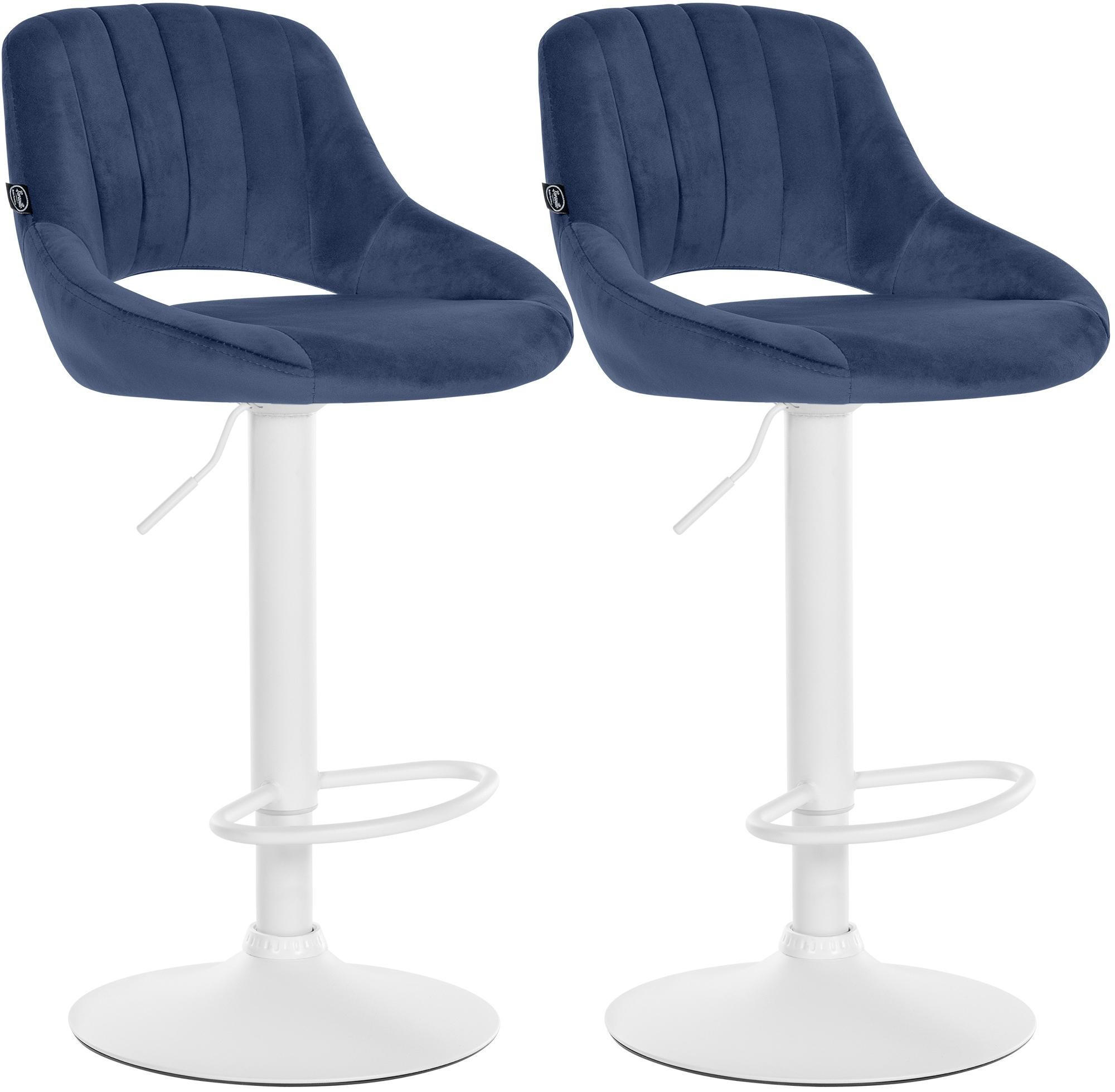 furnicato Barhocker Blau 47x85x48 cm