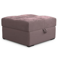 POUF MIZA Rosa 65x65 cm - Rosa, Textil (65/38/65cm) - MASSENO