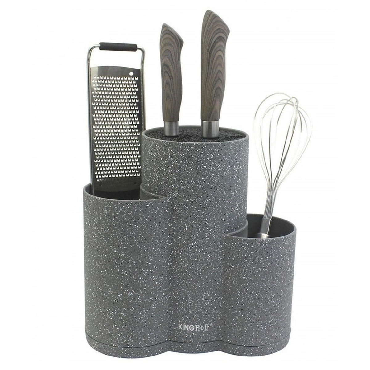 MESSERBLOCK Graphit 22/10/22 cm KH1568 - Graphitfarben, Kunststoff (10/22/22cm) - Kinghoff 