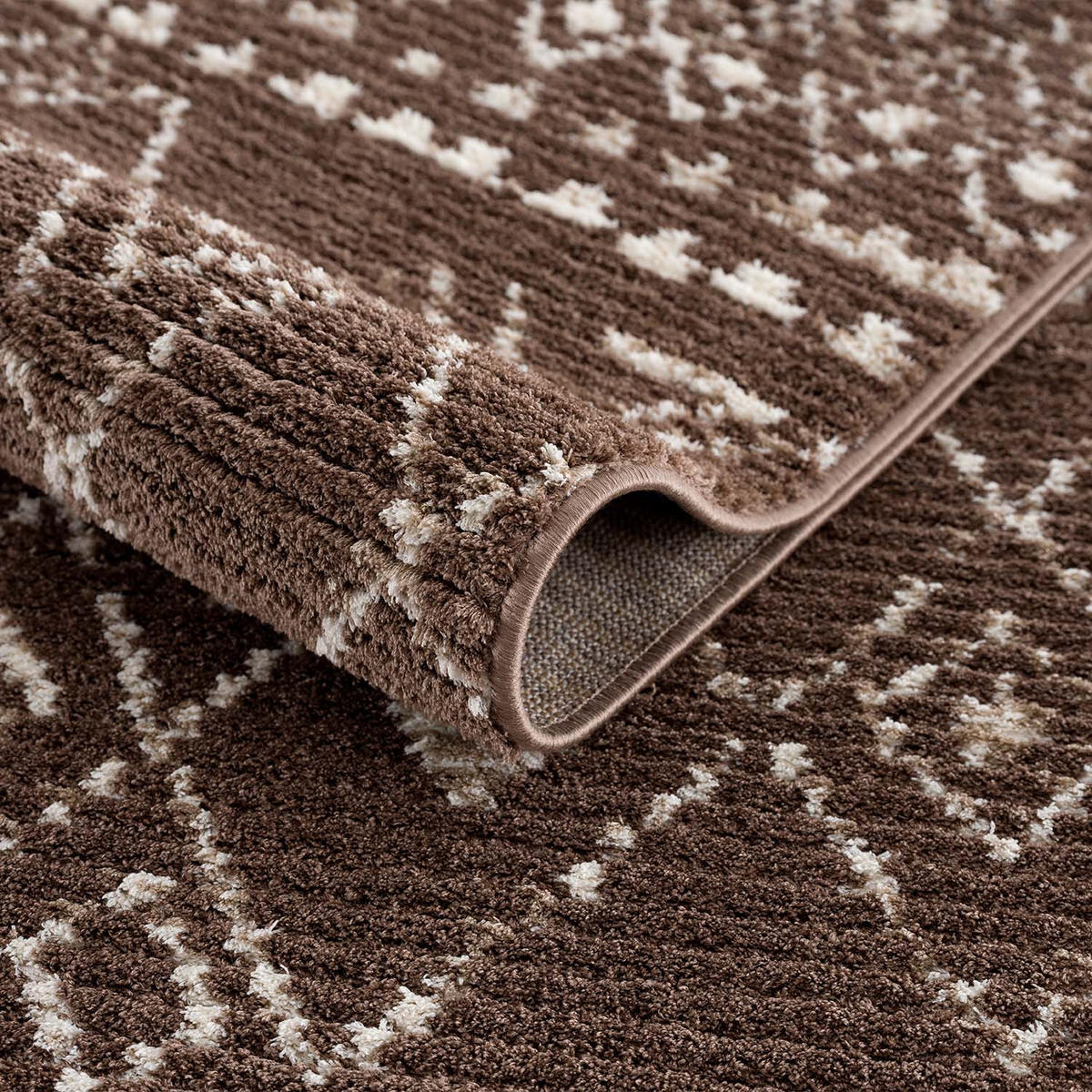 KURZFLOR-TEPPICH April 2292 Braun 120x170 cm - Braun, Textil (120/170cm) - carpet city