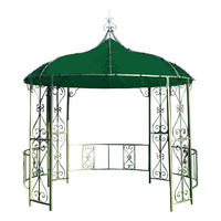 ERSATZDACH für die Pavillons Burma und Sumatra, Pavillondach rund, Durchmesser 300 cm, Frabe: grün - Grün, Kunststoff (300/0.3/300cm) - TPFGarden