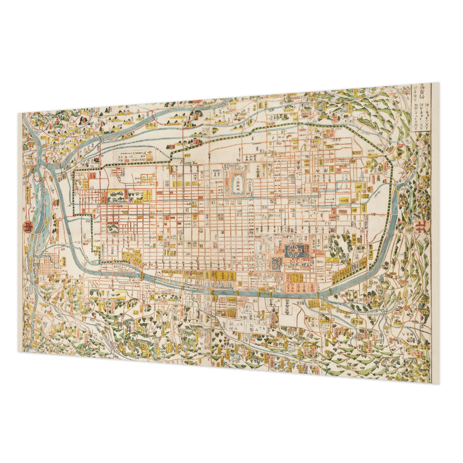 FOTOTAPETE 416x254 cm - Antike Karte - Beige, Textil (416/254cm) - Wallfluent