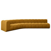 ECKSOFA modulares Sofa Karex-L2 - 399x194x70 cm Senfgelb - Currygelb, Holzwerkstoff/Textil (399/194cm) - ALTDECOR