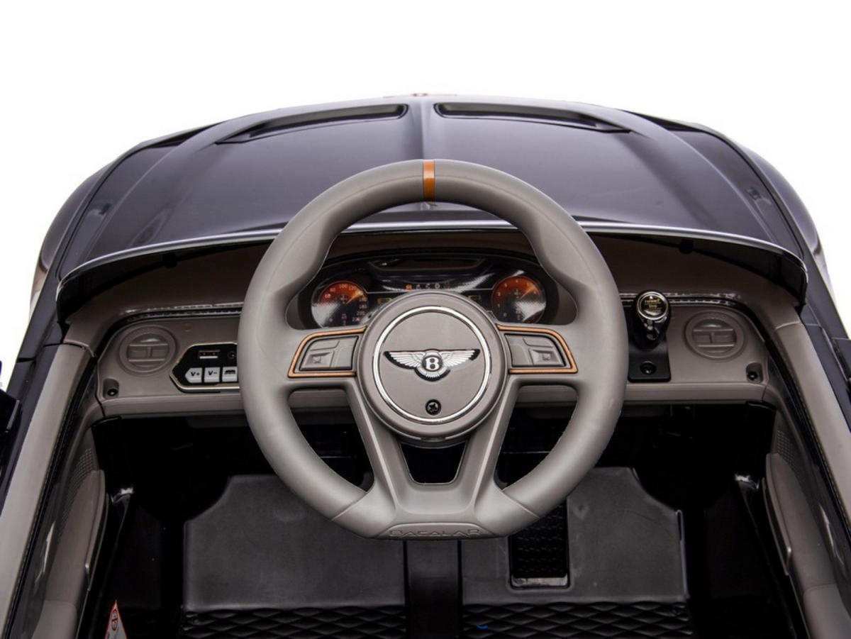 KINDER ELEKTROAUTO Bentley Bacalar schwarz - Schwarz, Kunststoff (108/65/45cm) - TPFLiving
