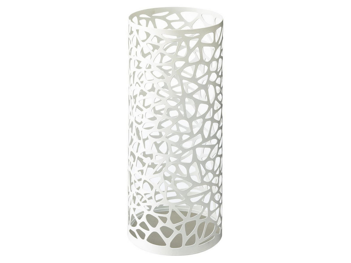 SCHIRMSTÄNDER Nest weiß 19/46/19 cm rund - Weiß, Metall (19/46/19cm) - Yamazaki