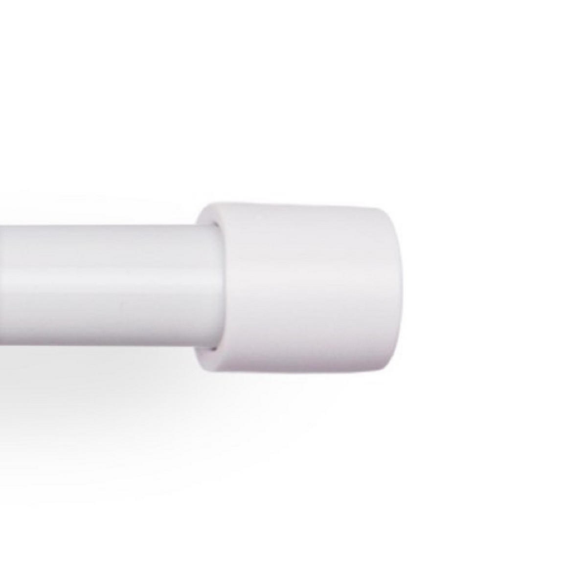 GARDINENSTANGENSET 120-220cm Weiß Basic - Weiß, Metall (120cm)