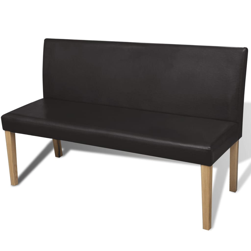 vidaXL Sitzbank Dunkelbraun 50x86x139.5 cm