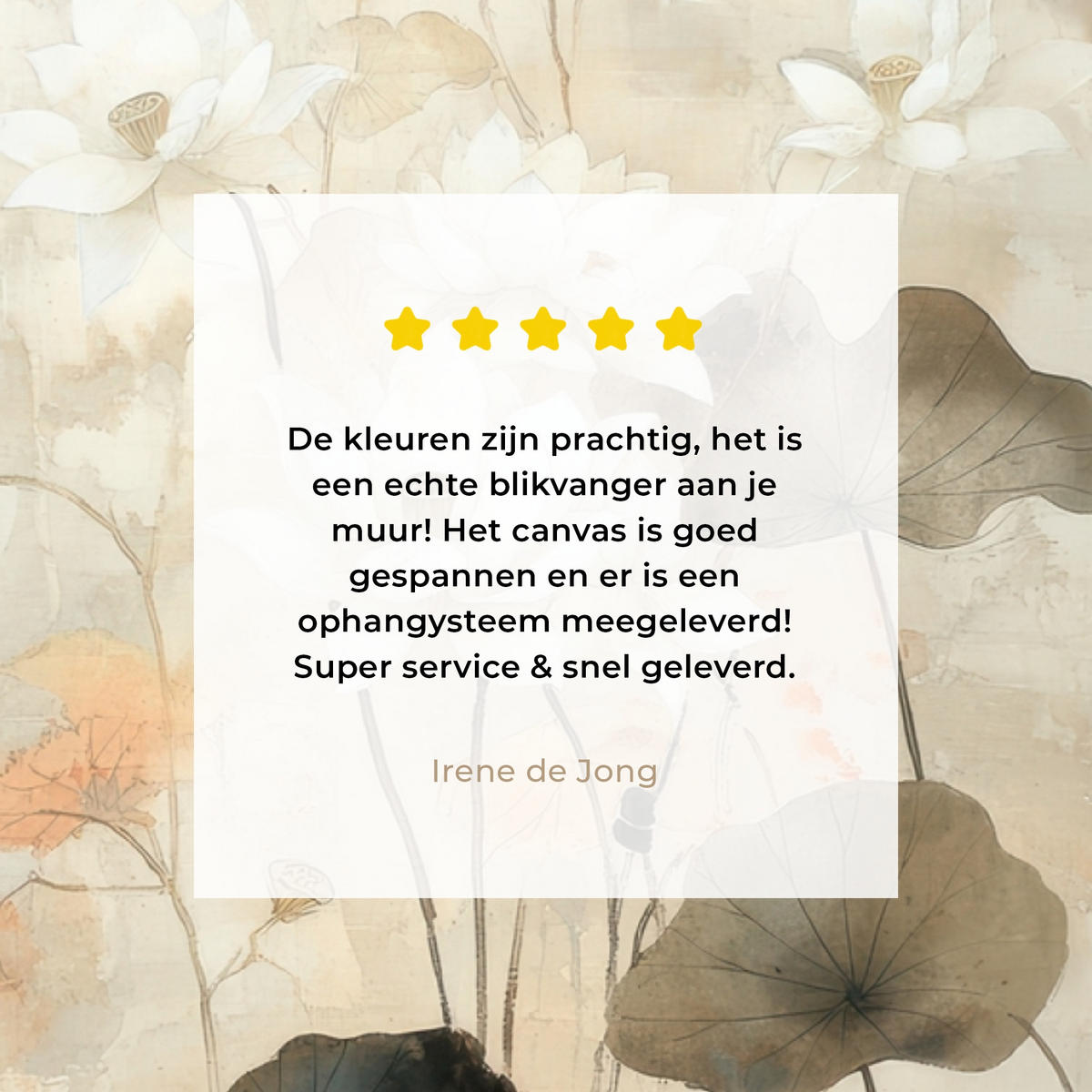 LEINWANDBILD Blumen - Japandi - Wabi sabi Wandbilder 80x60 cm - Sandfarben, Textil (80/60cm) - MuchoWow