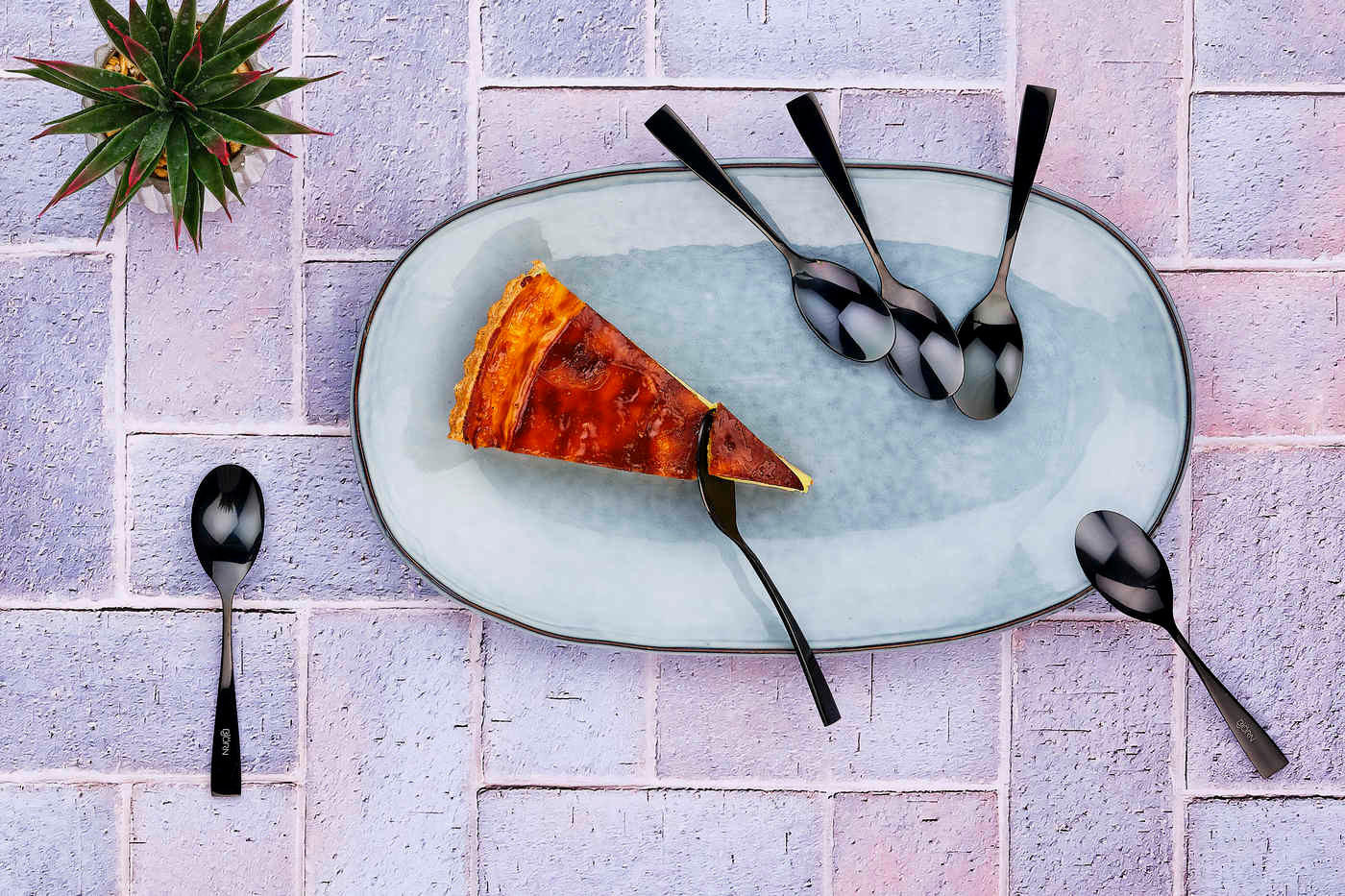 LÖFFEL 6er-Set Sven - Schwarz - Schwarz, Metall - Björn