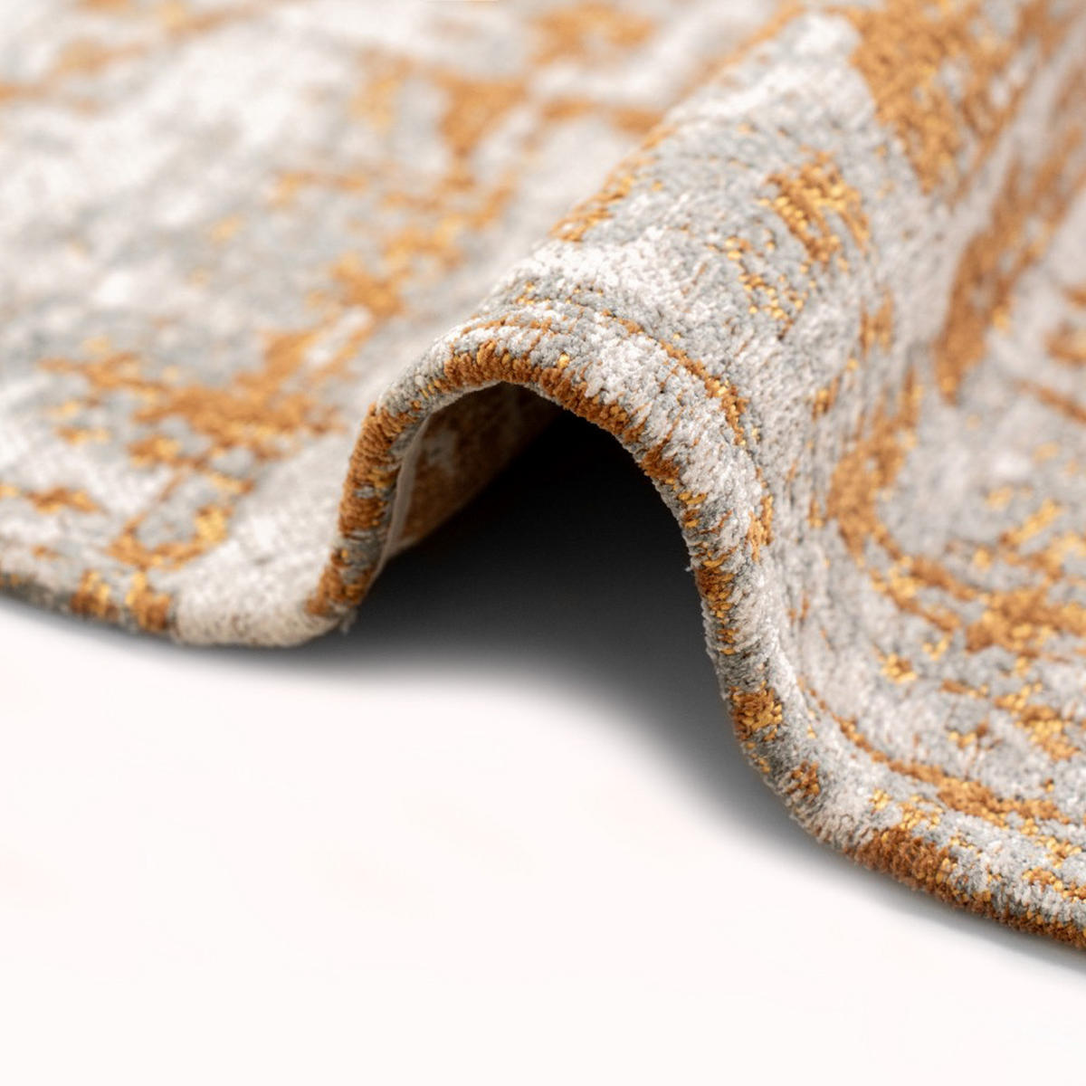 TEPPICH Columbus Gold Mad Men Griff 200/280 cm - Gelb, Kunststoff/Textil (200/280cm) - Louis De Poortere