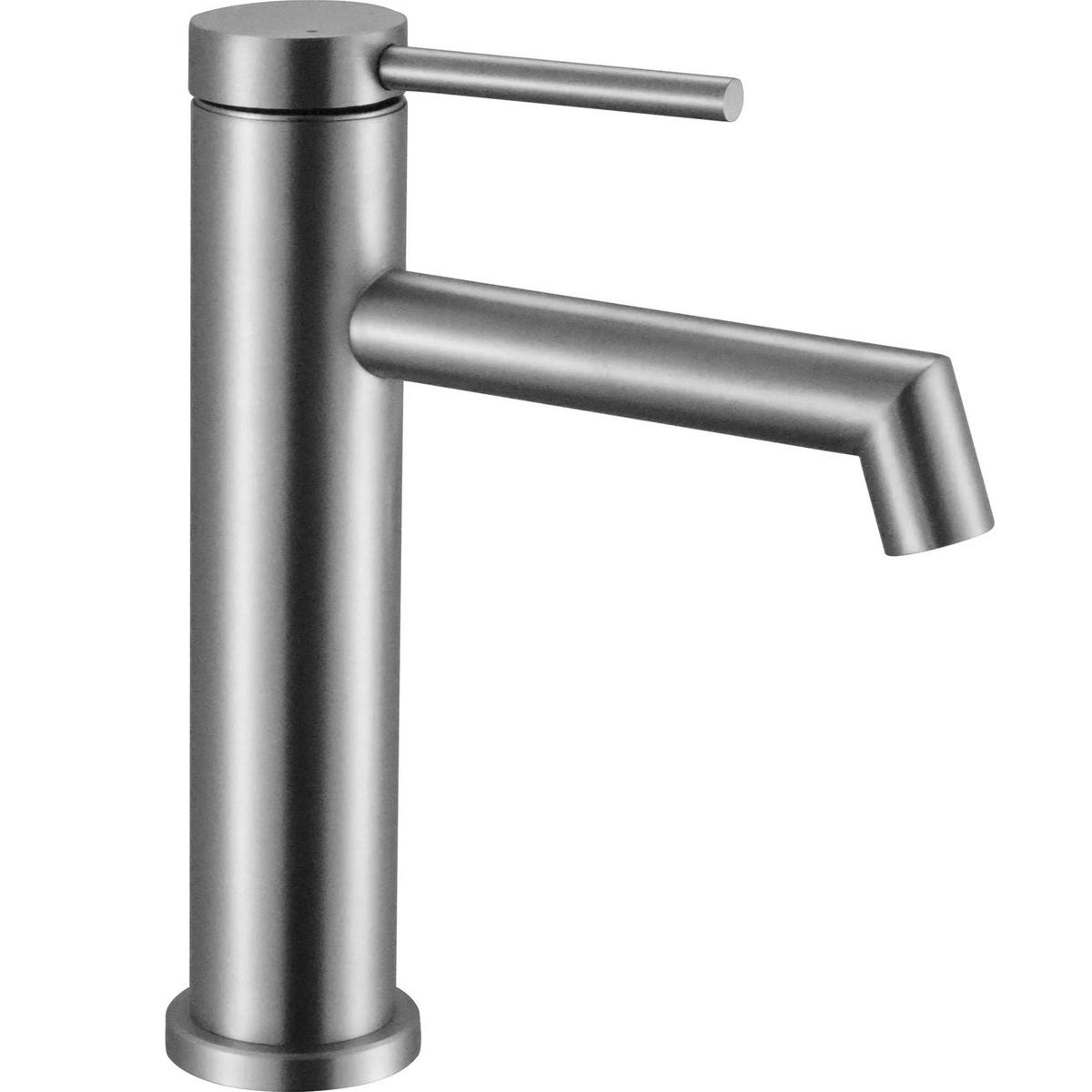 WASCHBECKENARMATUR Rea Foss Nickel Brush Low - Nickelfarben, Metall (4/20.5/16cm) - REA