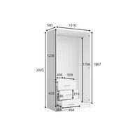 KLEIDERSCHRANK Wüstensand 101/200,5/58 - Beige, Holzwerkstoff (101/201/58cm) - RAUMHIRSCH FURNITURE