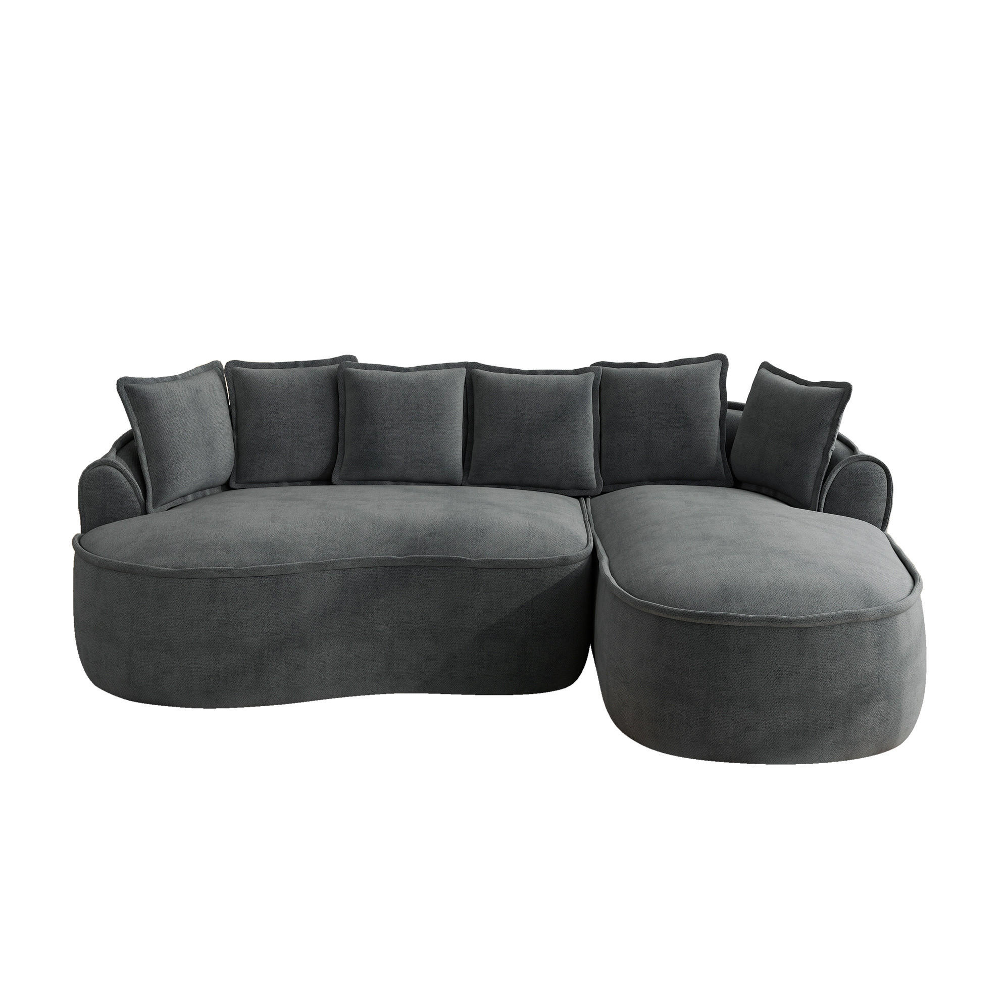 Flora Grace Ecksofa Grau 252x164 cm