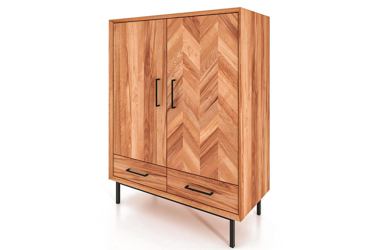 KOMMODE HOCH LEON Kernbuche - Kernbuche, Holz (97/125/45cm) - byoak