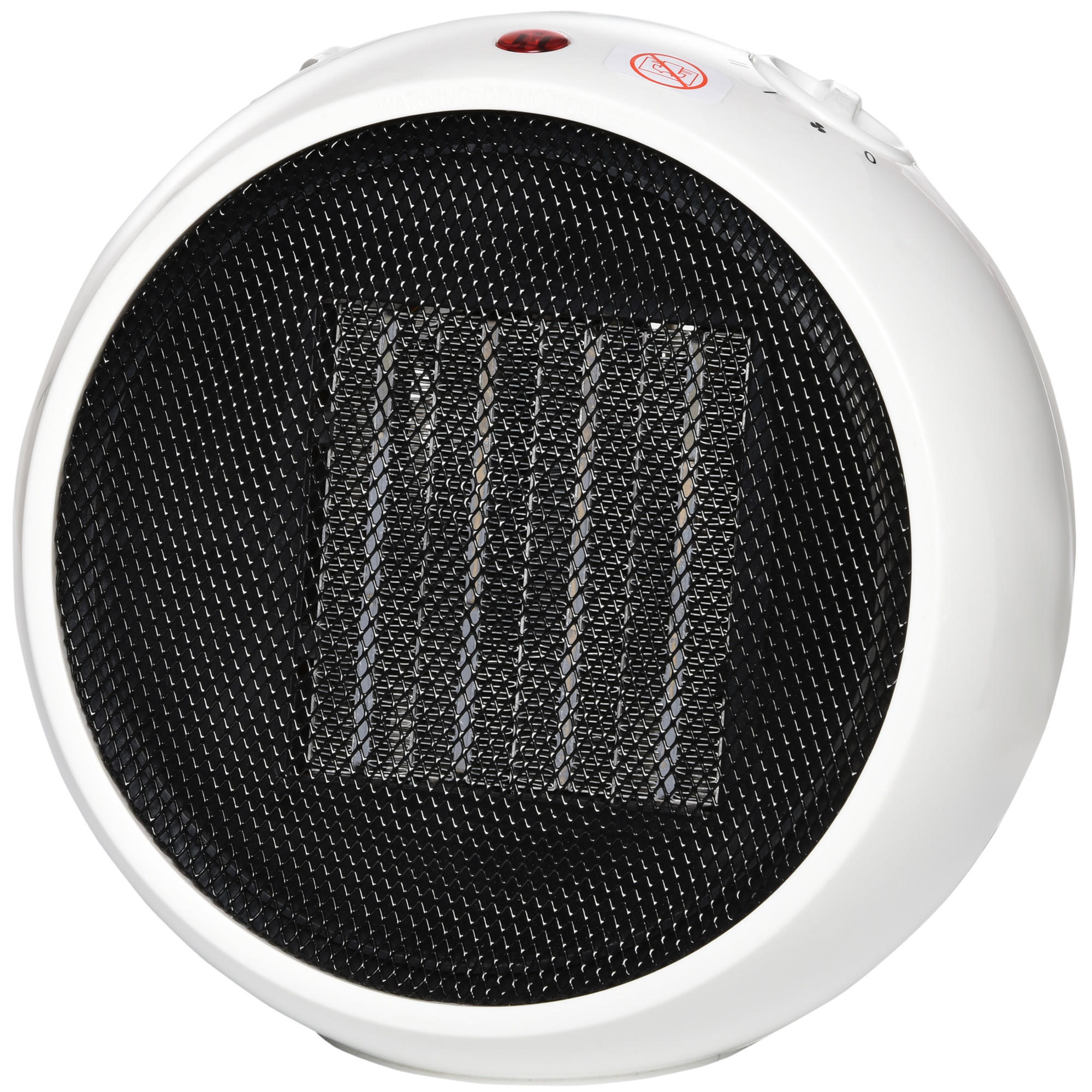 HEIZGERÄT, 900W/1500W, PP-Kunststoff, Weiß+Schwarz - Weiß, Kunststoff (18.5/21/22cm) - HOMCOM
