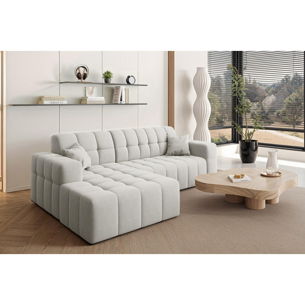 Thumbnail - Kaiser Möbel Ecksofa, Weiß, Textil, 4-Sitzer, L-Form, Ottomane links, Ottomane rechts,L-Form, 265x168 cm, Wohnzimmer, So...