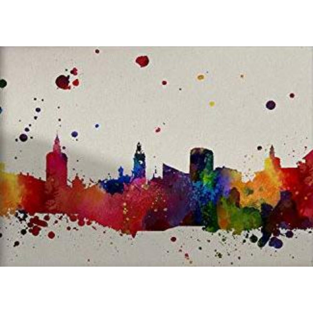 POSTER Stadt Valencia A3 Rahmenlos - Klar, Papier (29.7/5/42cm) - Nacnic