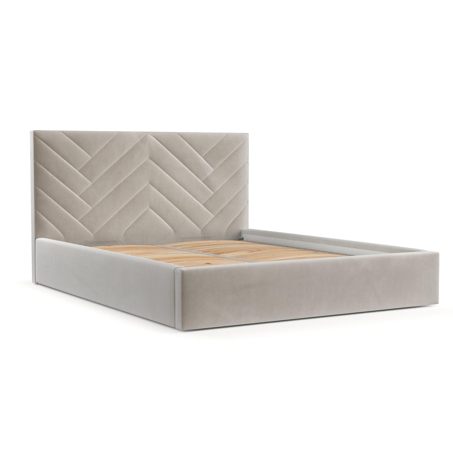 AltaBeds Polsterbett Beige 160x200 cm