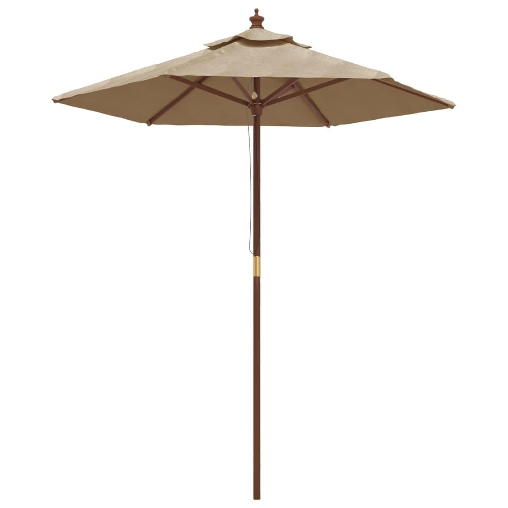 vidaXL Sonnenschirm Taupe 196x196 cm