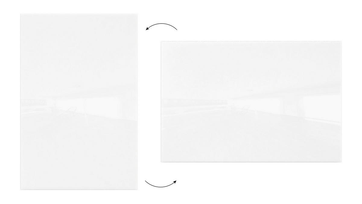 GLASBOARD - Premium SUPERWHITE Perlweiß 180x120cm - Weiß, Glas (180/120/0.7cm) - ALLboards