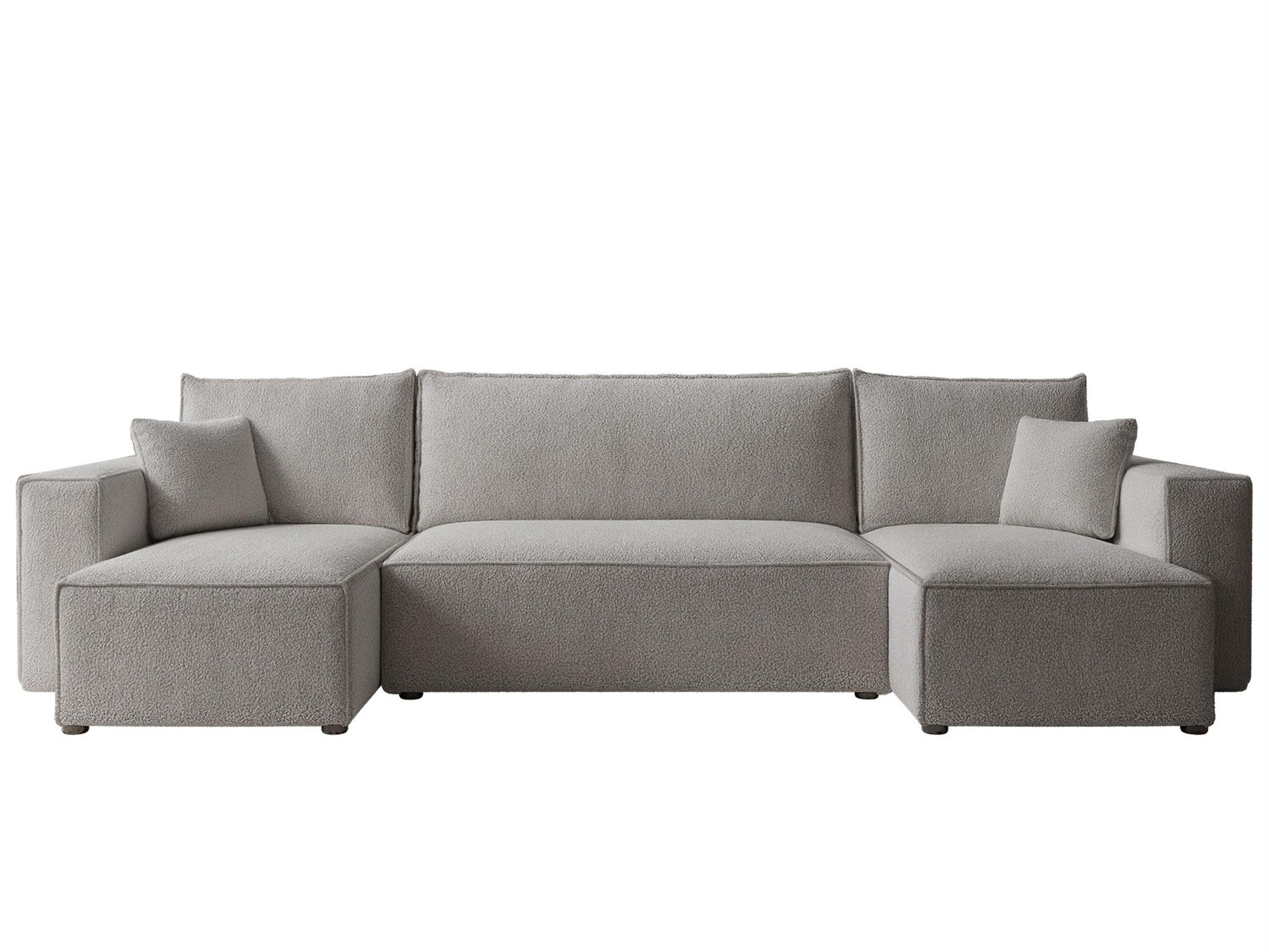 WOHNLANDSCHAFT Adara Schlaffunktion - Grau, Holzwerkstoff/Textil (312/83/145cm) - Fun Möbel