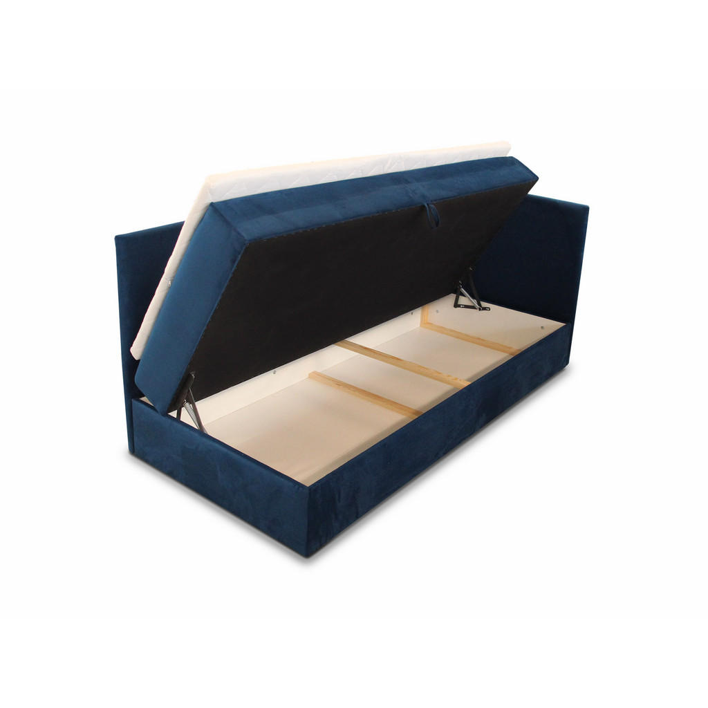 Thumbnail - Sofnet Boxbett, Dunkelgrau, Textil, H3, Rechteckig, 80x200 cm, Schlafzimmer, Betten, Boxspringbetten