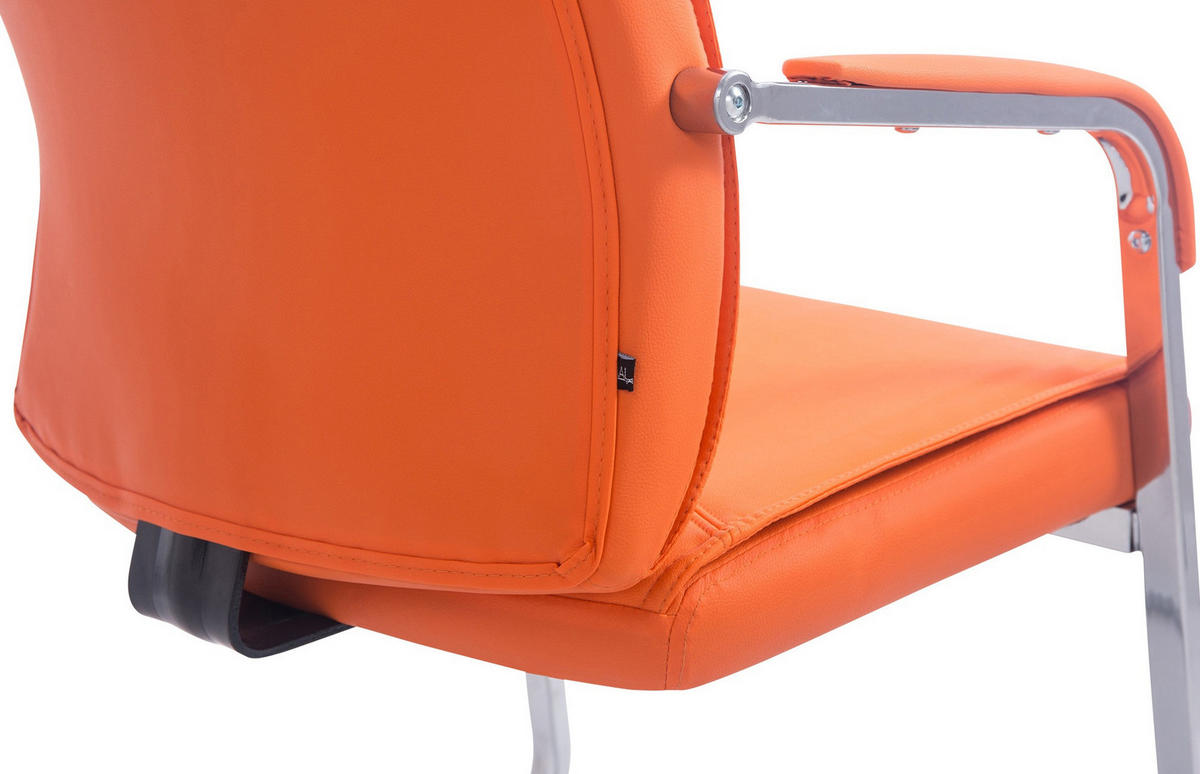 SCHWINGSTUHL Lederlook orange - Orange, Textil/Metall (58/102/65cm) - CLP