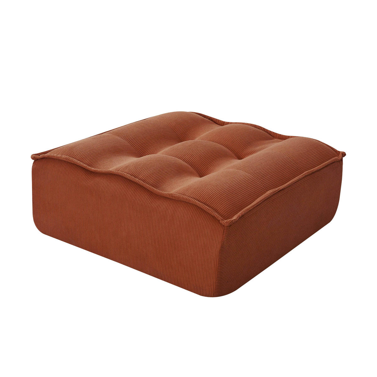 SOFA 3-tlg., Terrakotta - Rot, Textil (260/70/165cm) - Oviala