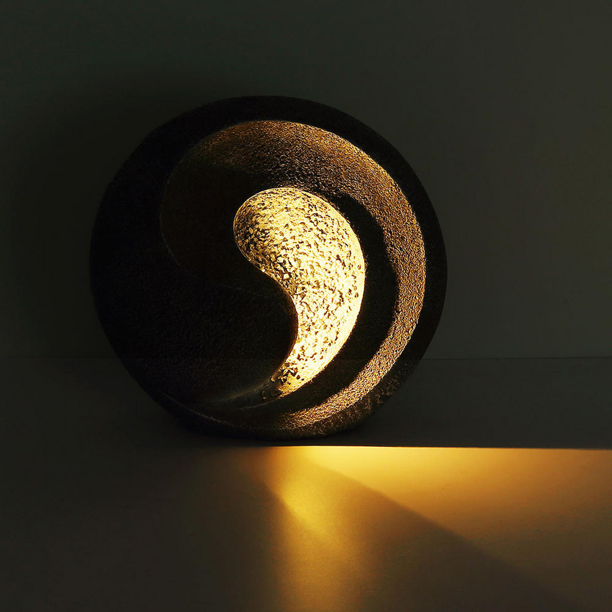 LED AUSSENLEUCHTE Solarleuchte Skulptur Grau - Grau, Kunststoff (29.5/11/29cm) - Globo Lighting