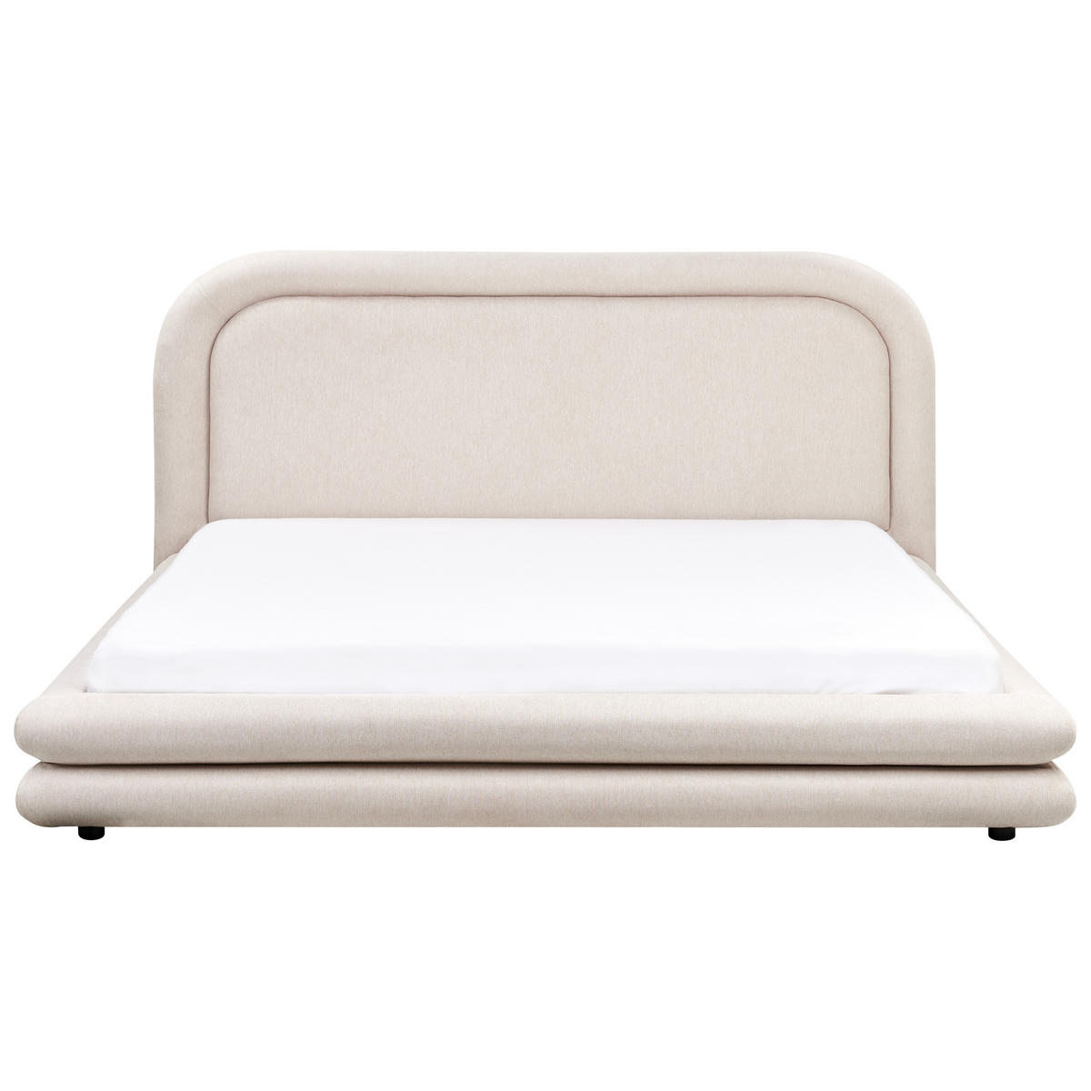 POLSTERBETT mit Lattenrost 180x200 cm Beige Lavardens - Beige, Textil (180/200cm) - Beliani