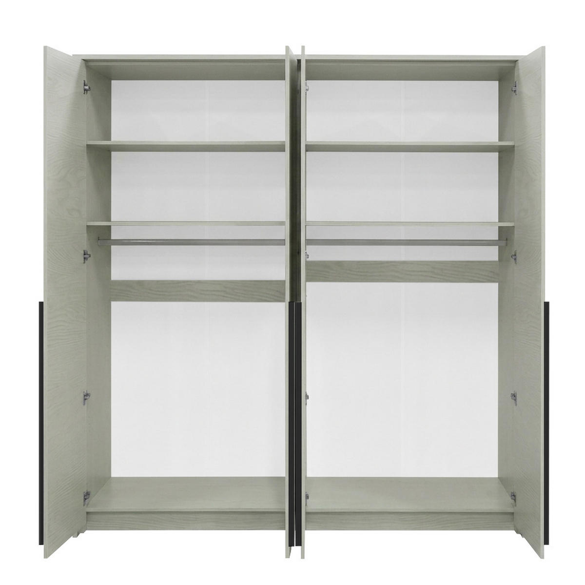 DREHTÜRENSCHRANK Giana mit 4 Türen, 210 cm, Eukalyptusfarbe - Eukalyptusholzfarben, Holzwerkstoff (210/217/65cm) - Beautysofa